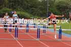 Hurdles, 2026 North Eastern Track and Field Champs, Shildon, County Durham. Photo: David T. Hewitson/Sports for All Pics